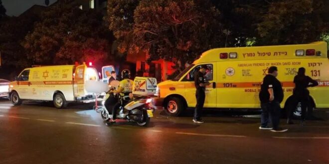 أصيب رجل يبلغ من العمر 40 عاما بجروح خطيرة في حادث عنف في تل أبيب